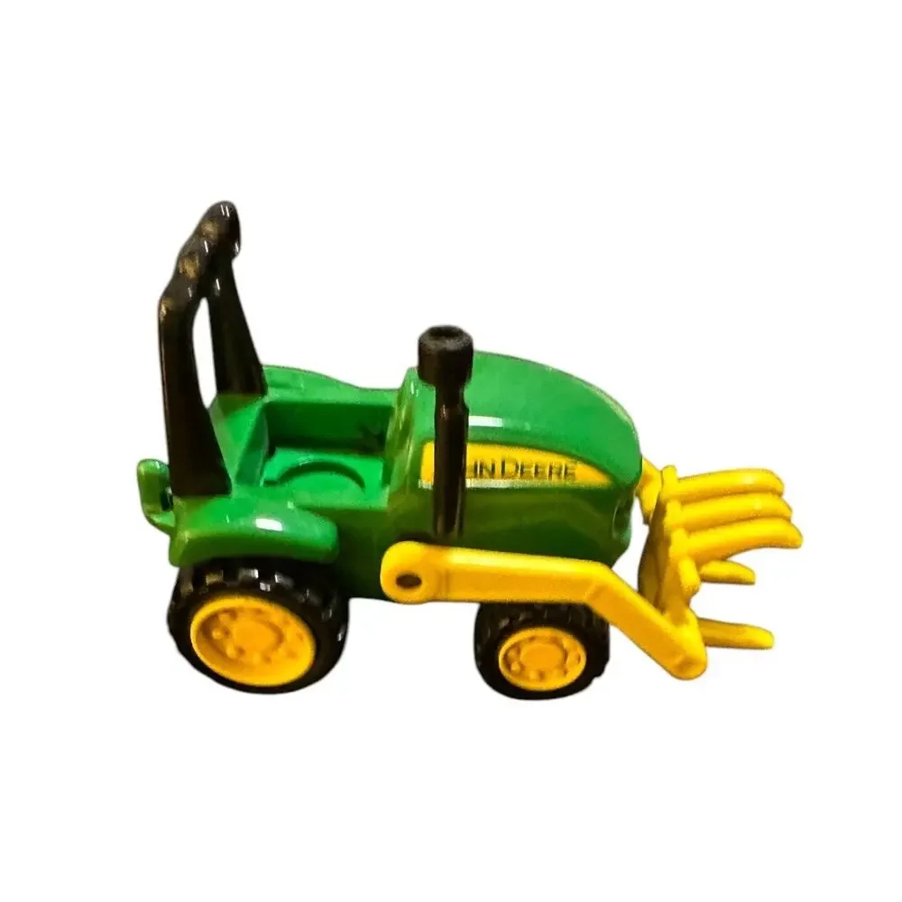 John Deere Toy Tractor with a Hay Fork Loader